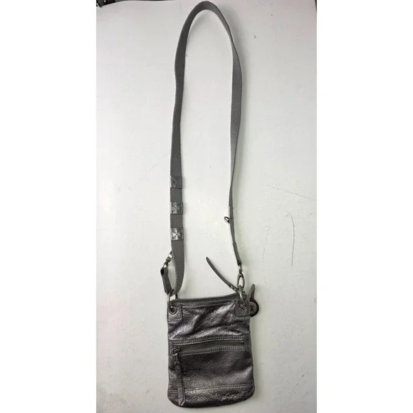The Sak Crossbody Bag With Adjustable Strap Metallic Pockets Shoulder - Picture 2 of 12